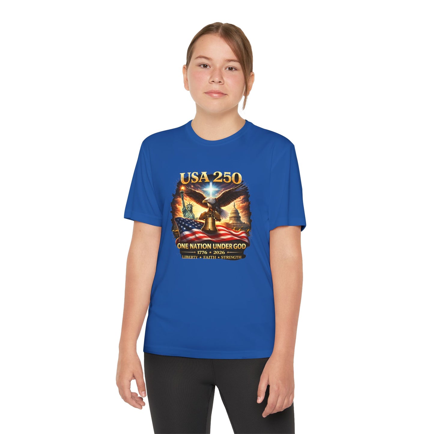 USA 250 Youth Patriotic Graphic Tee