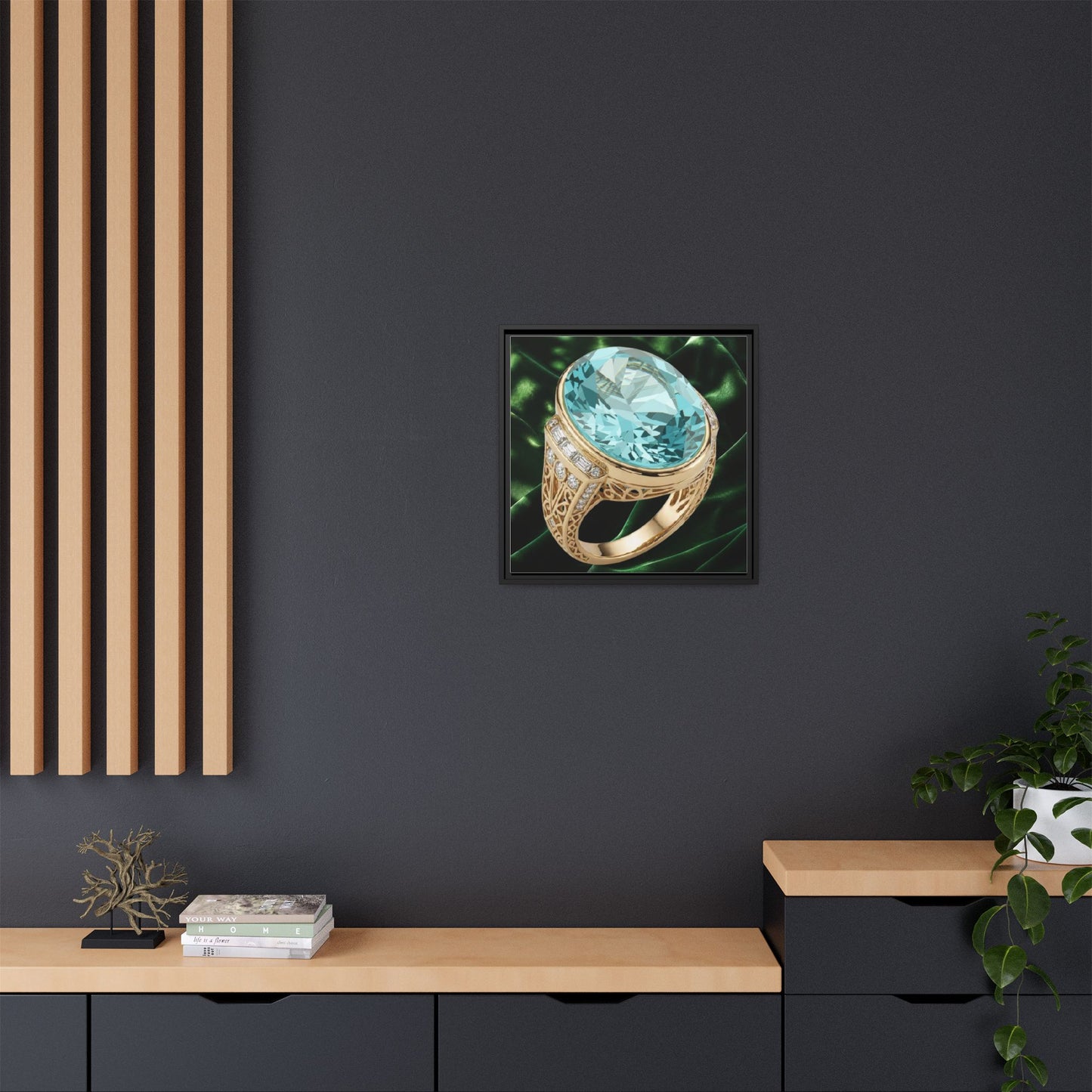 Aquamarine Lumina Ring Canvas