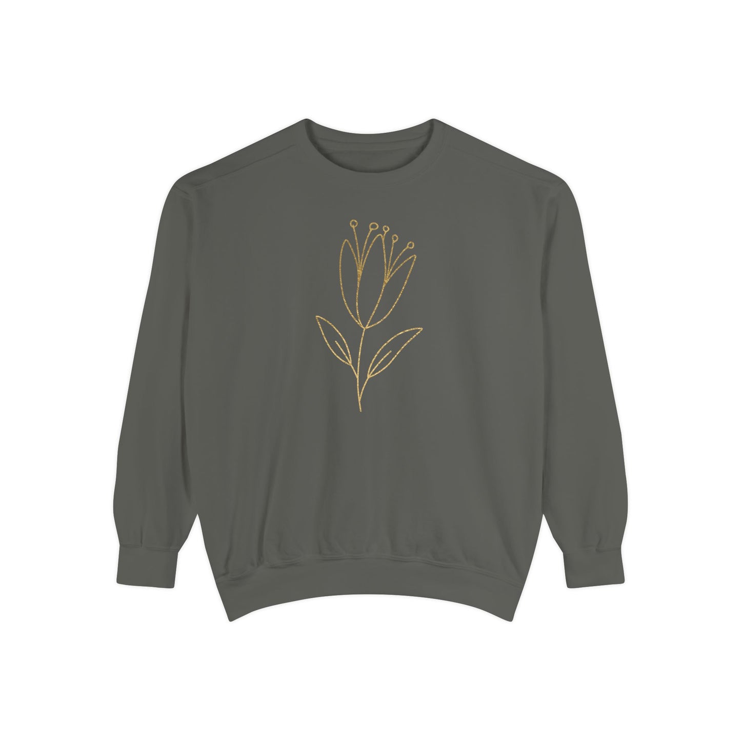 Floral Line Art Sweatshirt