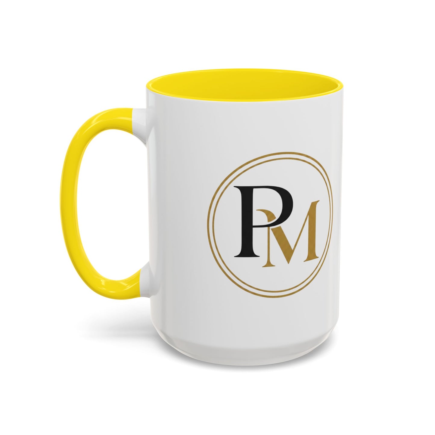 Black Gold PM Initial Accent Mug