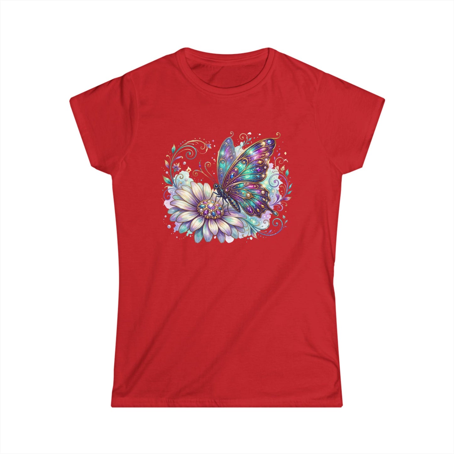 Floral Butterfly Graphic T-Shirt