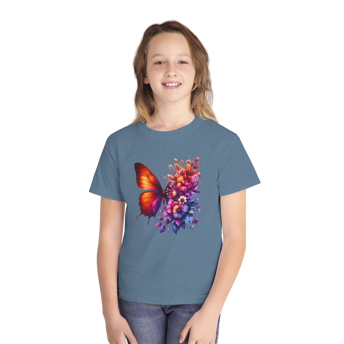 Butterfly Floral Youth T-Shirt