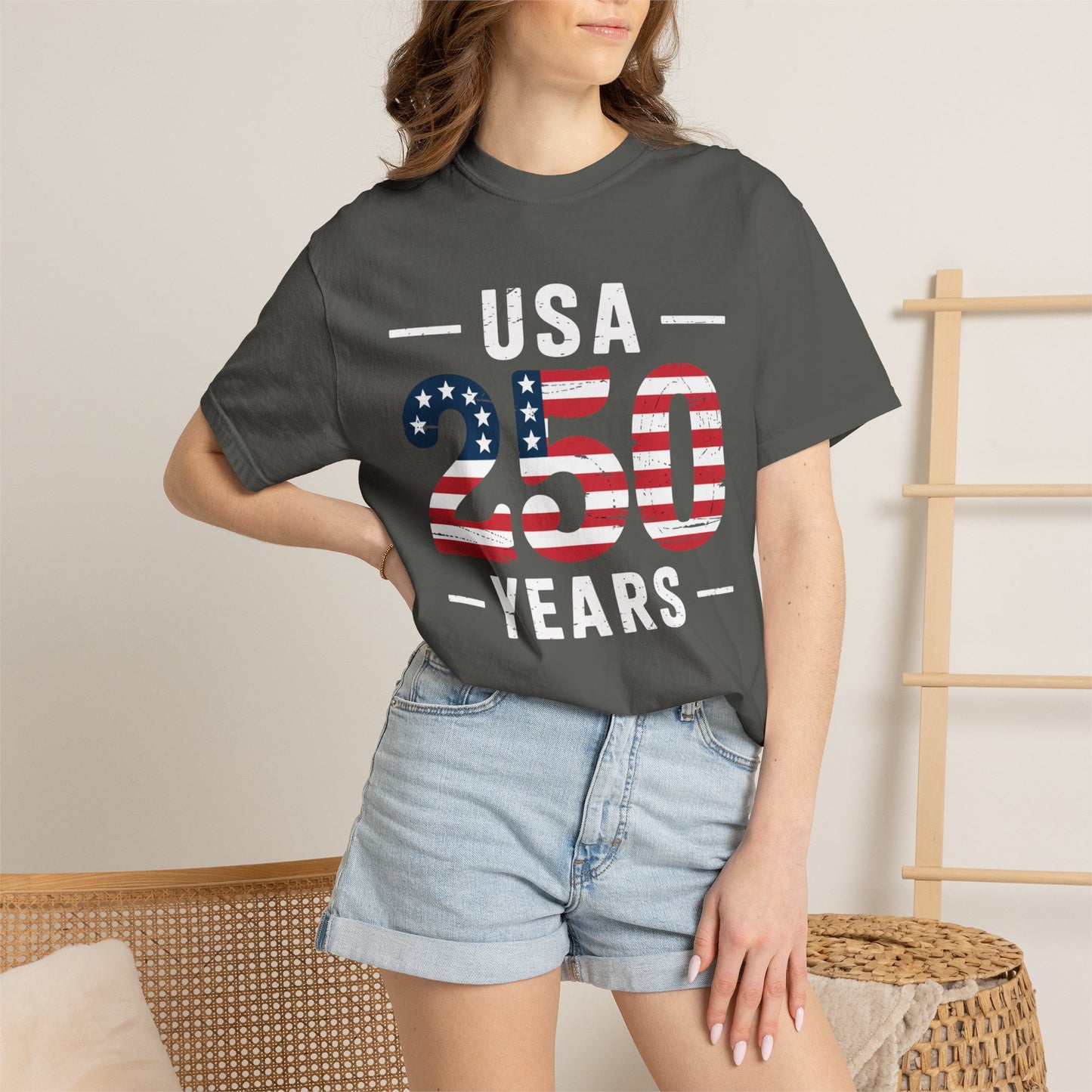 250 American Flag Graphic T-Shirt