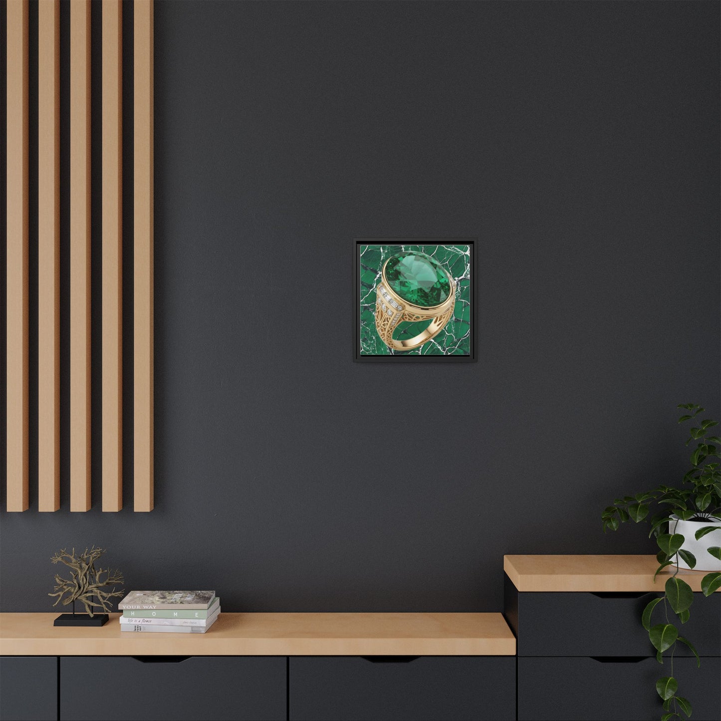 Verdant Emerald Ring Canvas