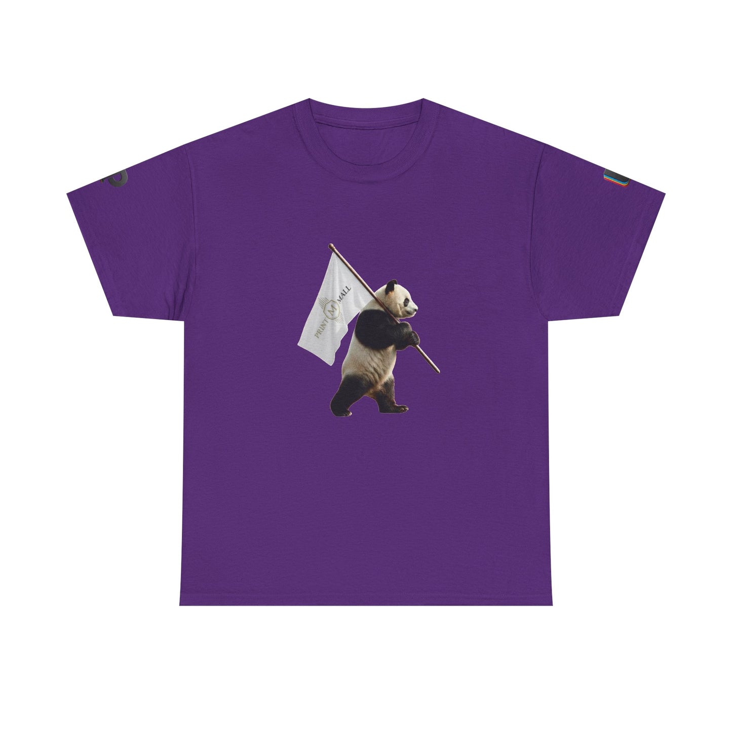 Marching Panda with Banner Unisex Tee