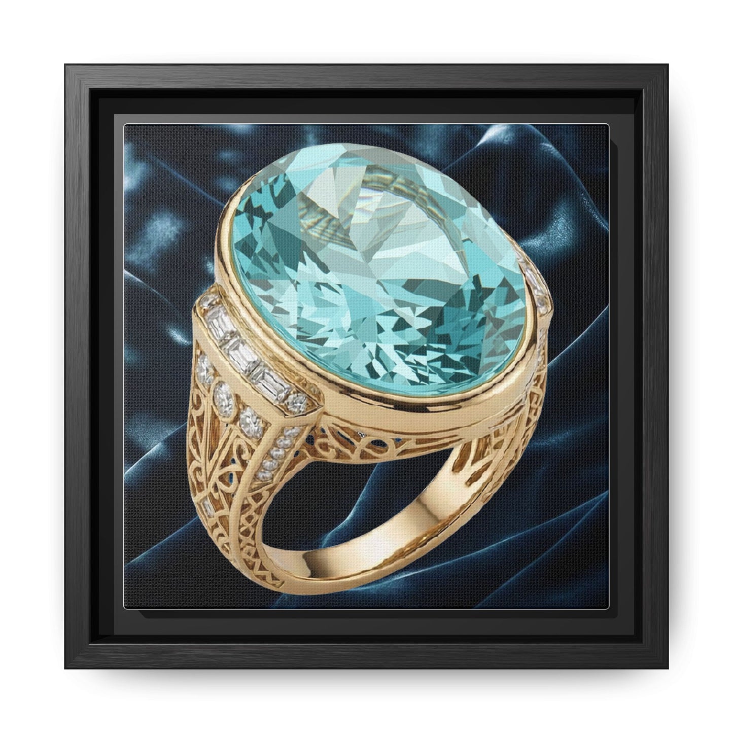 Aquamarine Grandeur Canvas