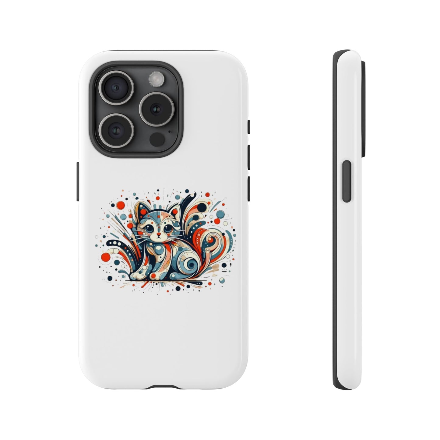 Filigree Cat Apple Phone Case