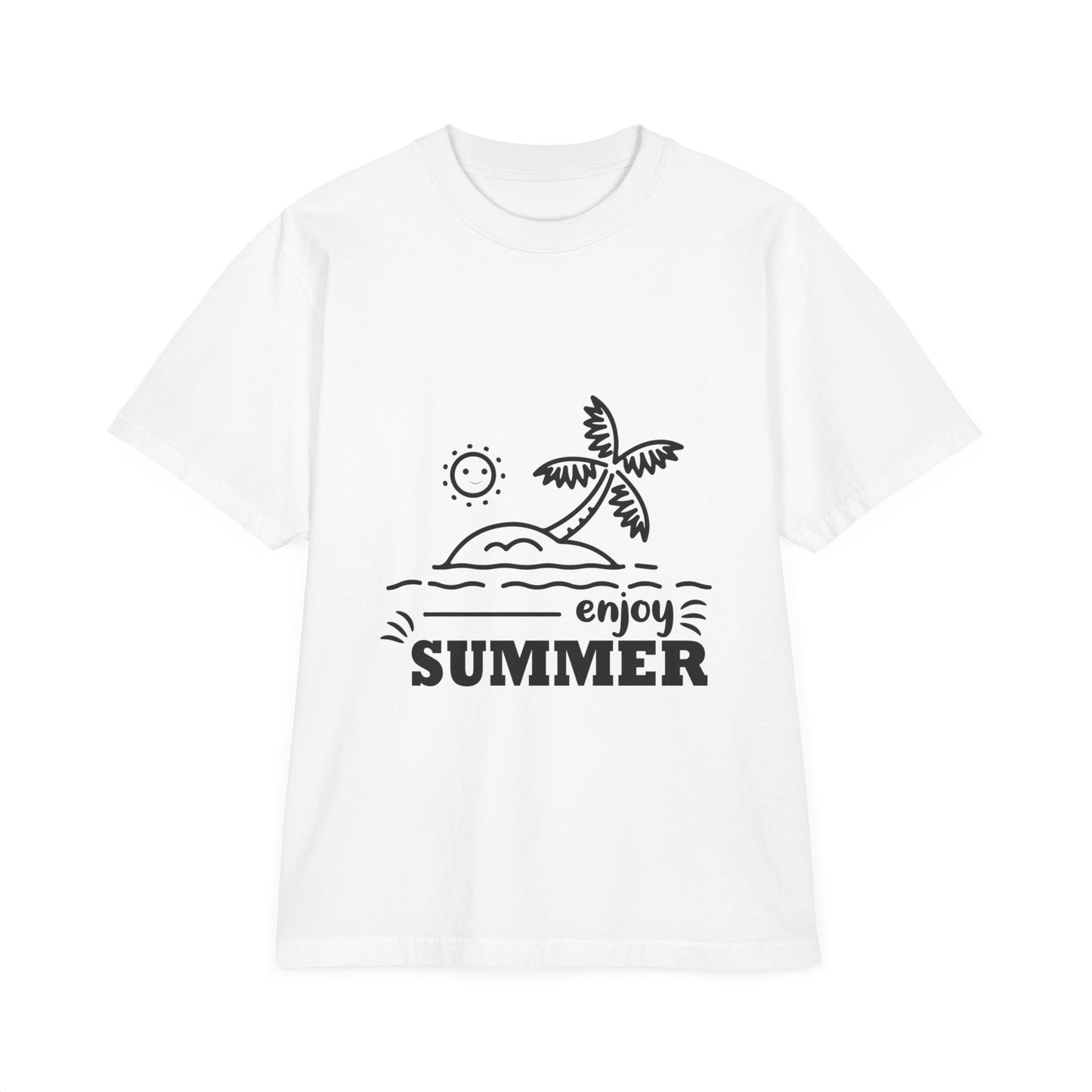 Vintage Summer Drop-Shoulder T-Shirt