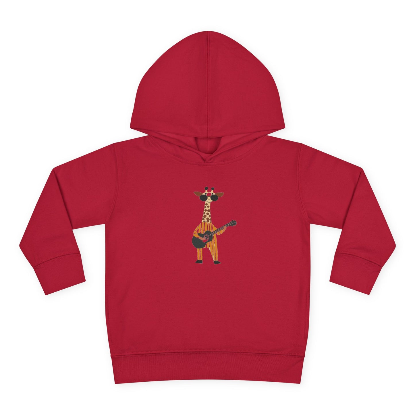 Guitar-Playing Giraffe Toddler Hoodie