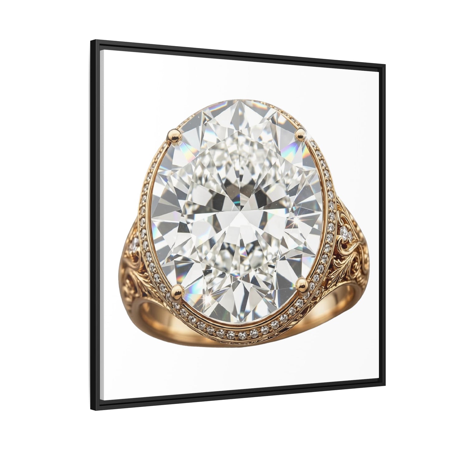 Brilliant Cut Ring Canvas Print