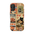 Retro Cat Collage Apple Phone Case