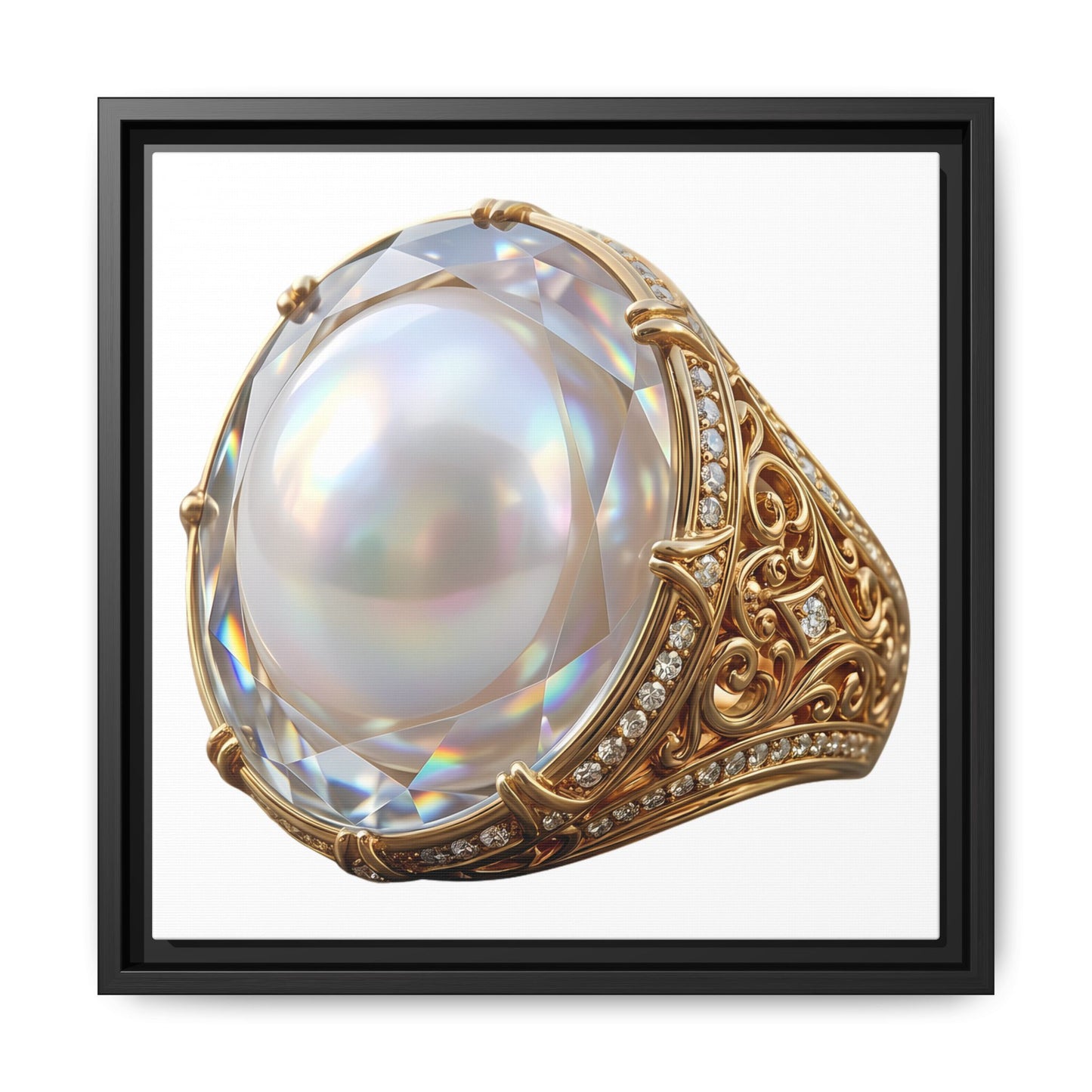 Luminous Pearl Signet Canvas Print