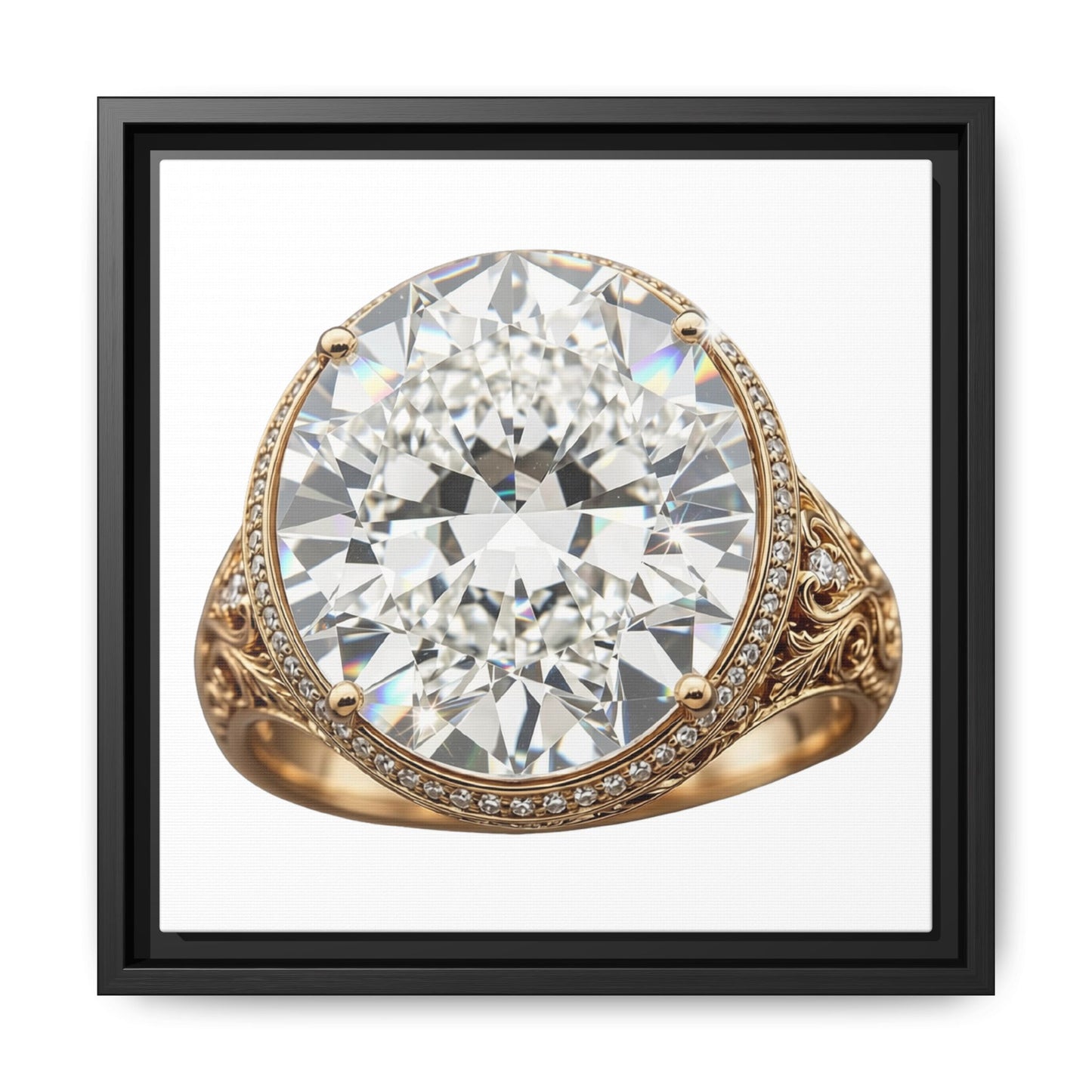 Brilliant Cut Ring Canvas Print