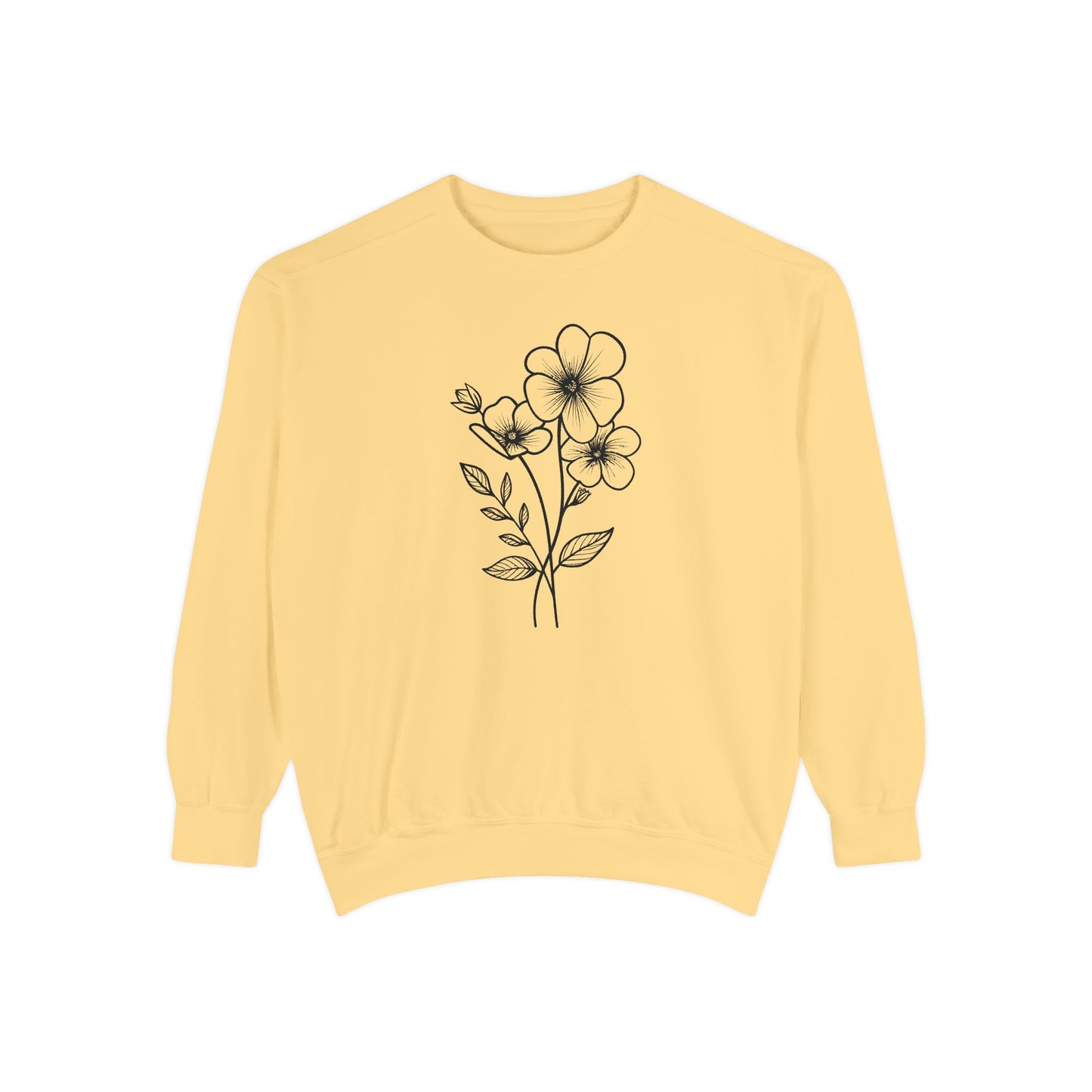 Minimal Botanical Crewneck Sweatshirt