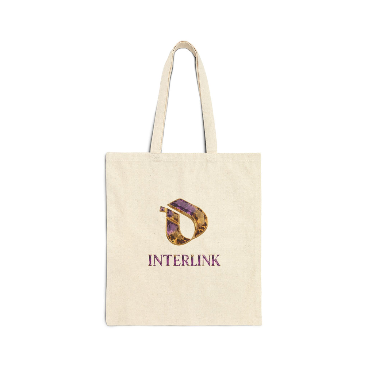 Ametrine Facetline Interlink Heavy Canvas Tote