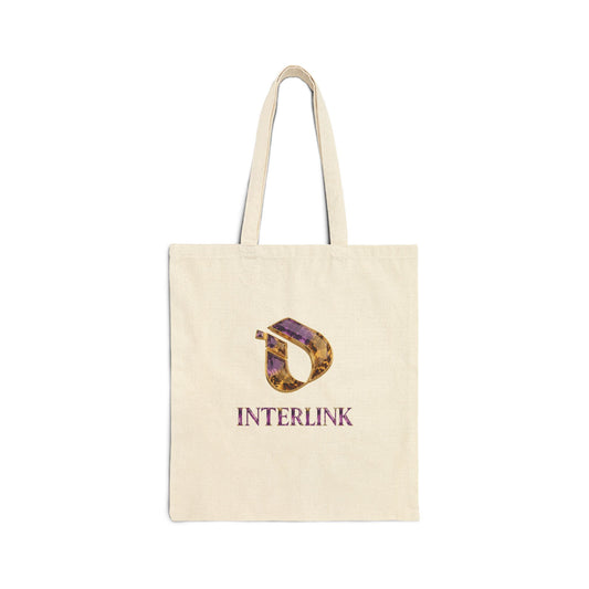 Ametrine Facetline Interlink Heavy Canvas Tote