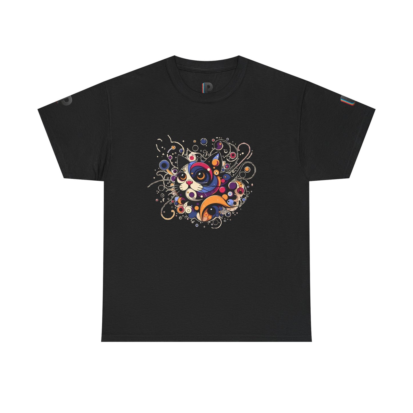 Wide-Eyed Curled Cat Men’s Tee