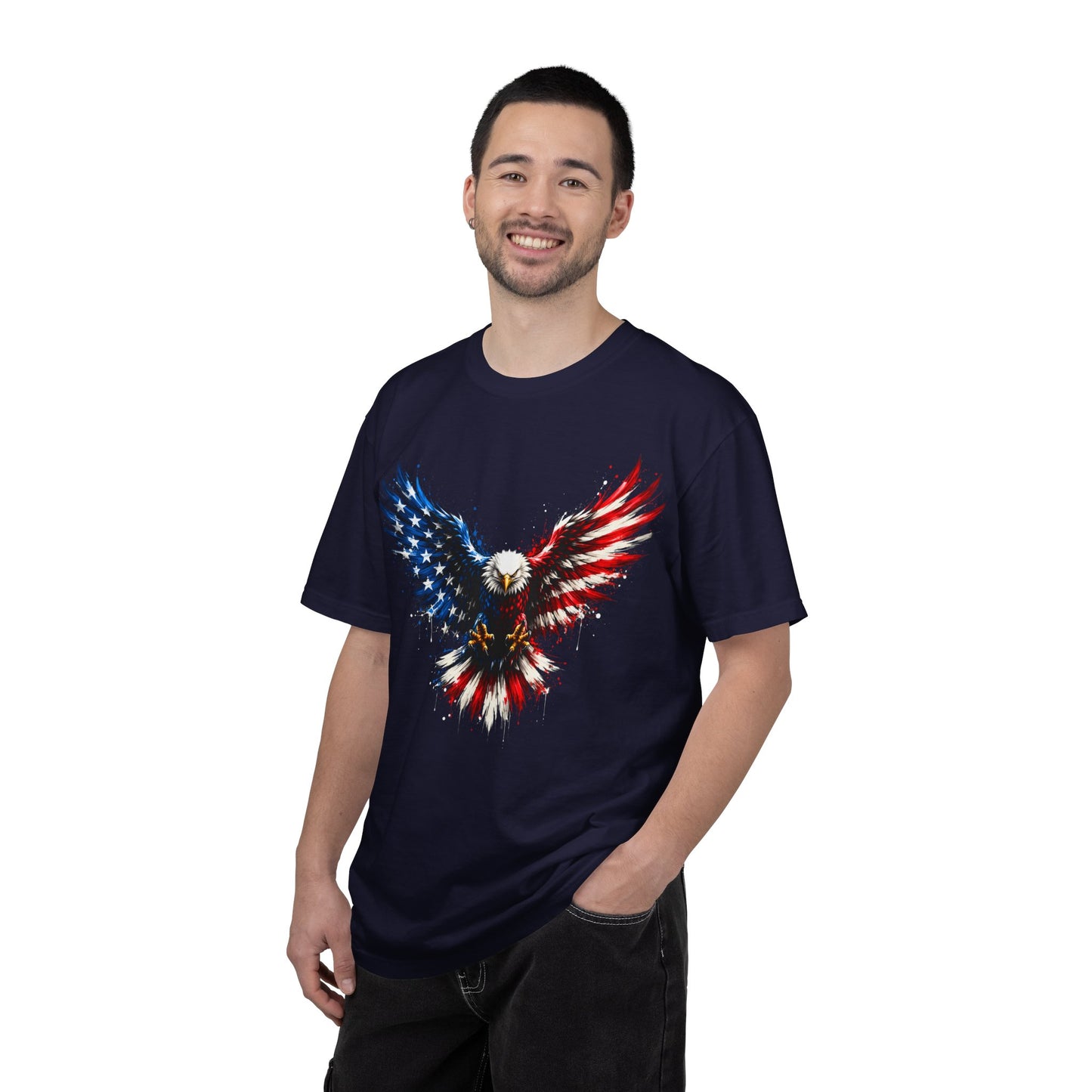 Patriotic Eagle Graphic T-Shirt