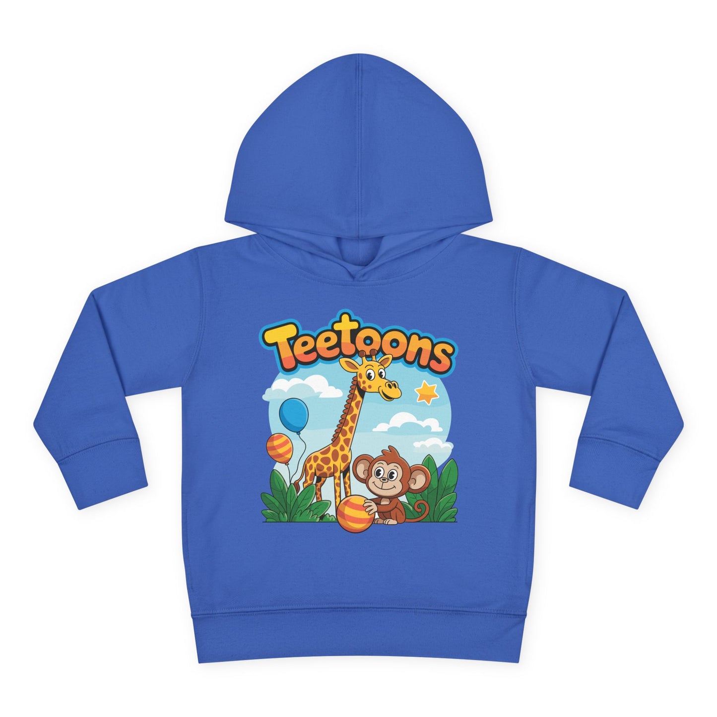 Giraffe and Monkey Toddler Pullover Hoodie