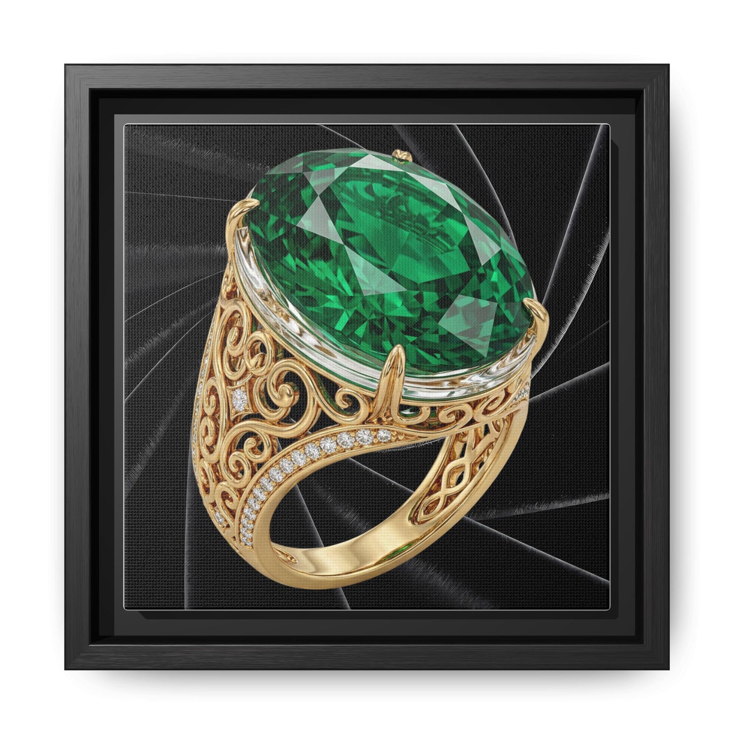 Noir Emerald Ring Canvas