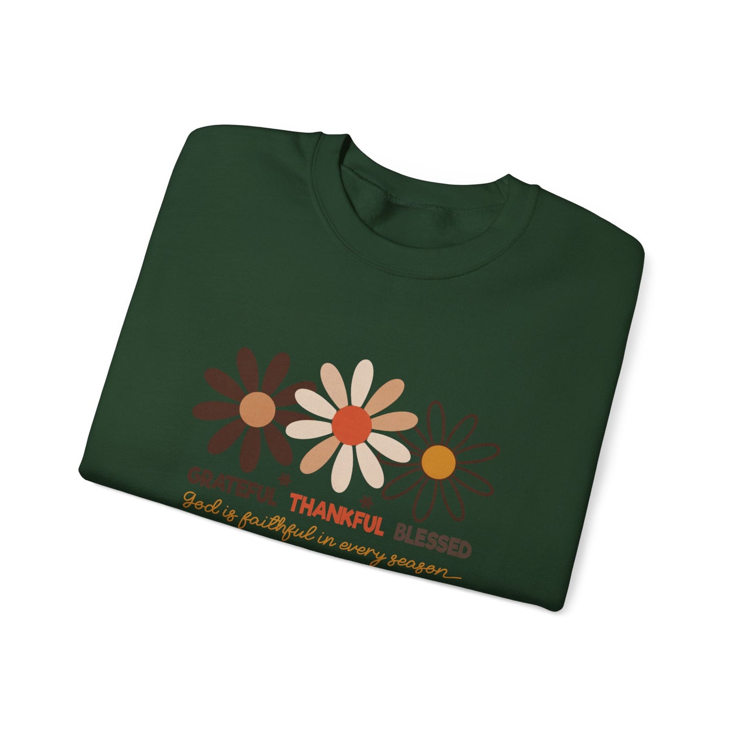 Grateful Thankful Blessed Women's Crewneck Sweatshirt