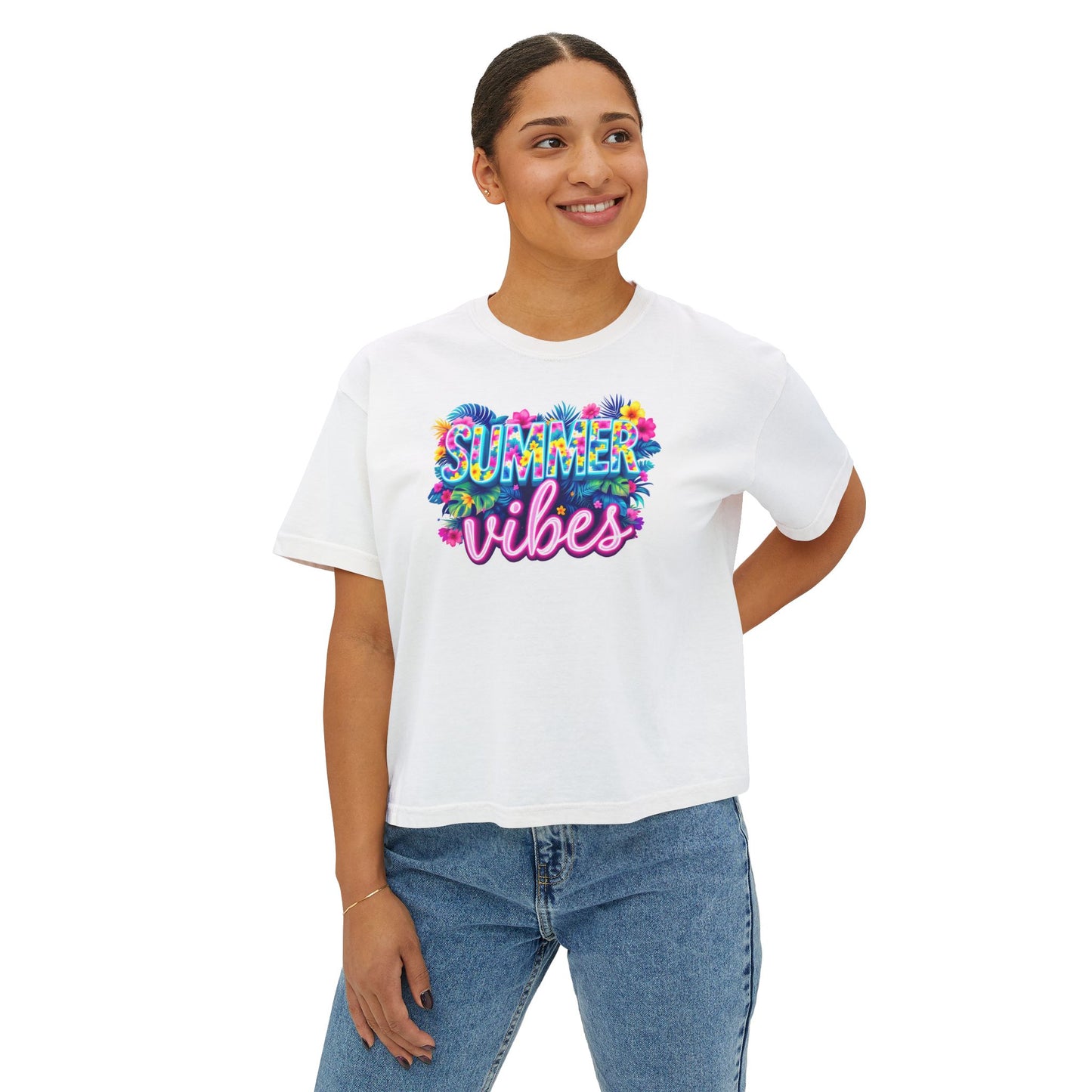 Summer Vibes Boxy Tee
