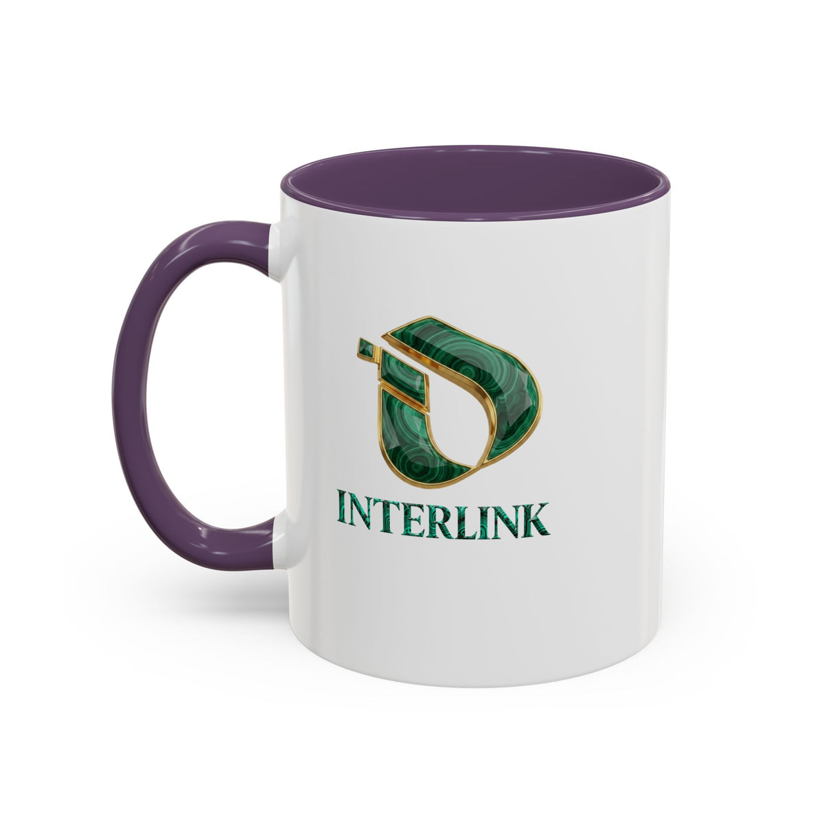 Malachite Vein Interlink Two-Tone Ceramic Mug