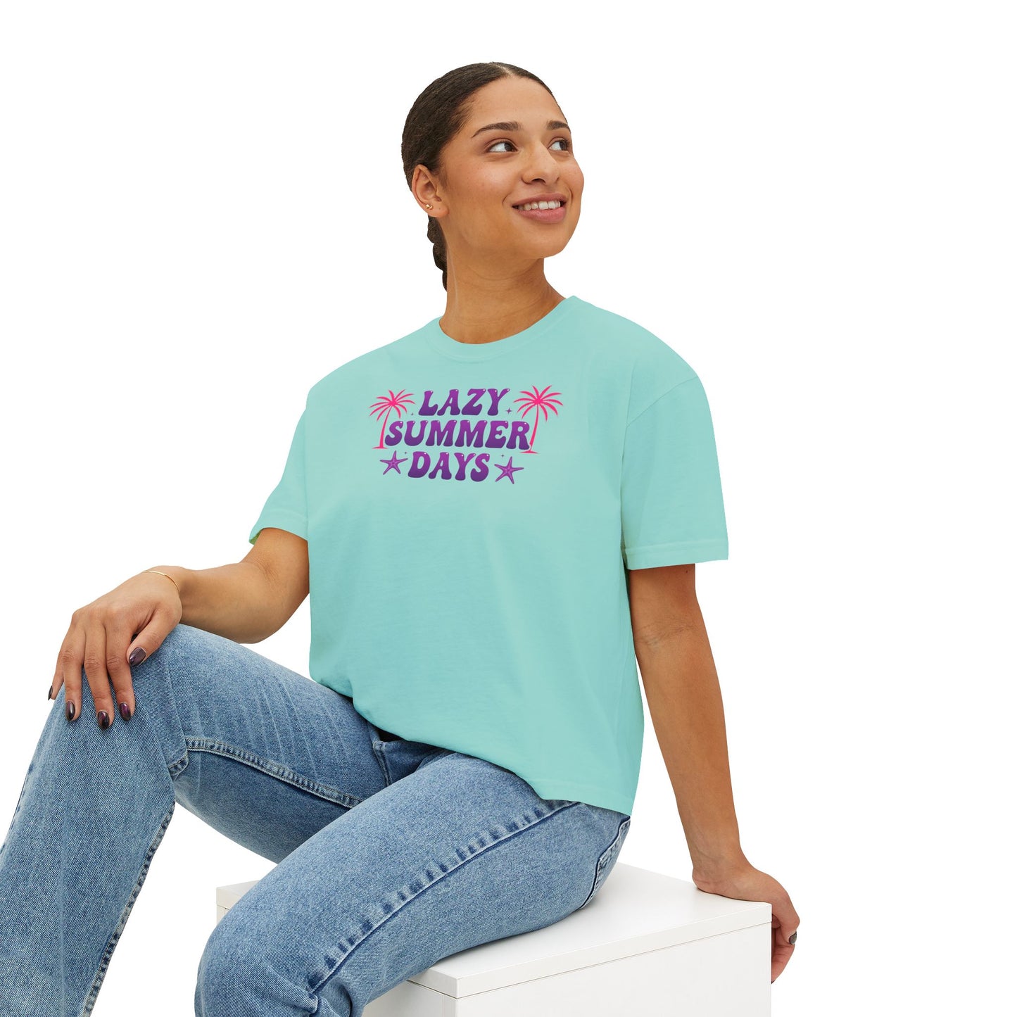 Lazy Summer Days Boxy Tee