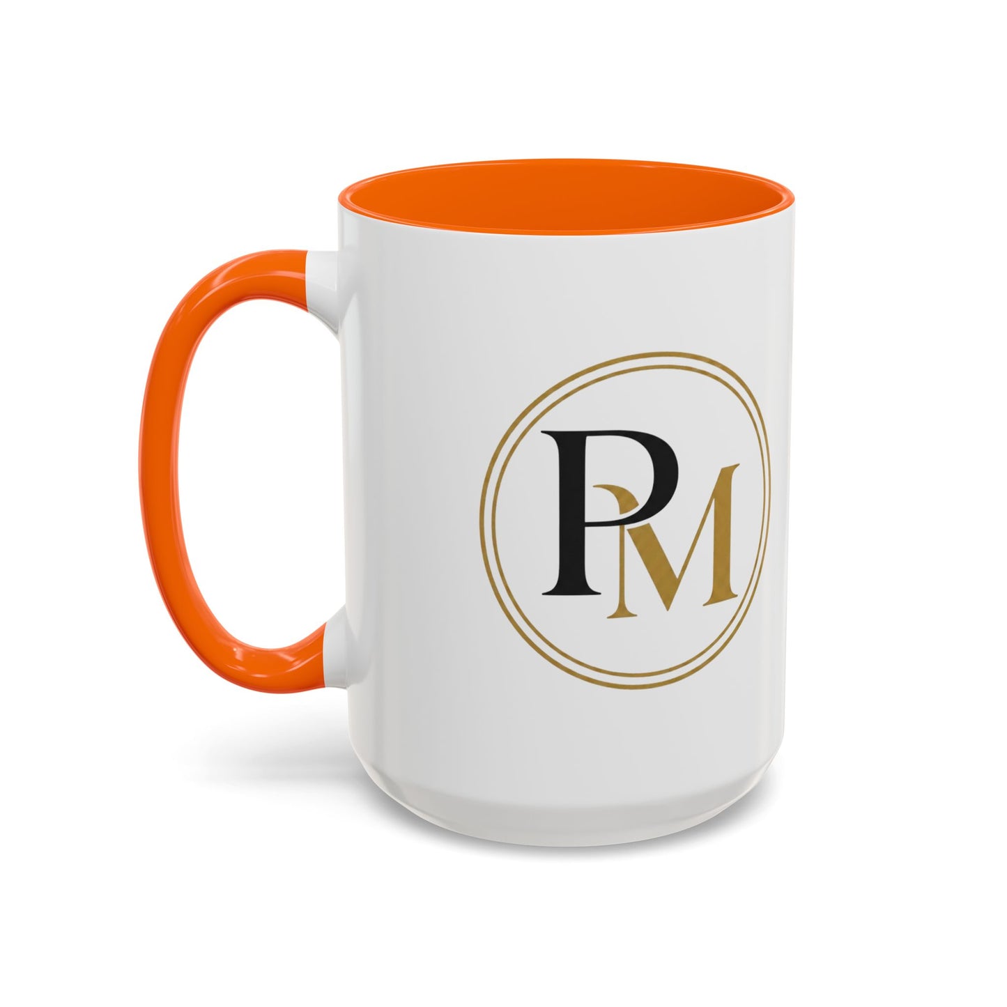 Black Gold PM Initial Accent Mug