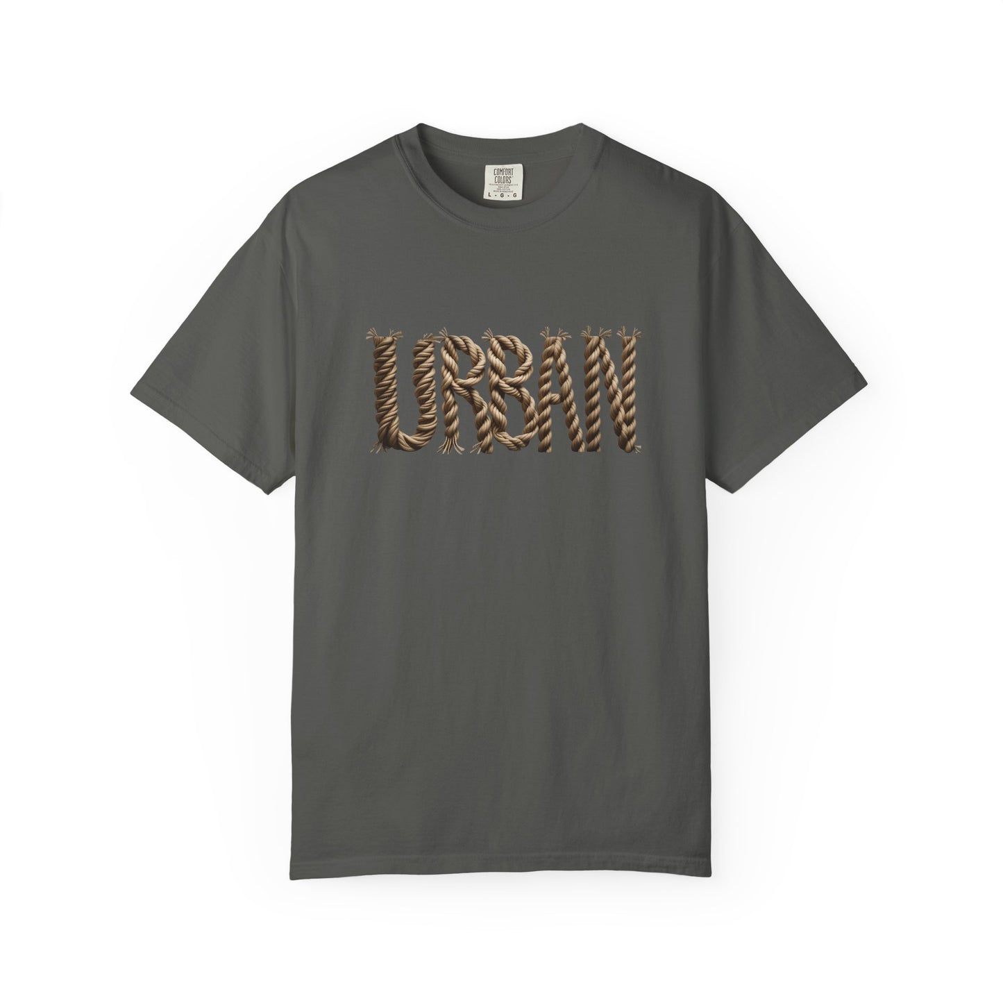 URBAN Woven-Letter Men’s Cotton Tee