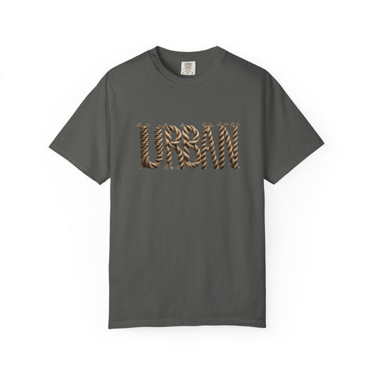 URBAN Woven-Letter Men’s Cotton Tee