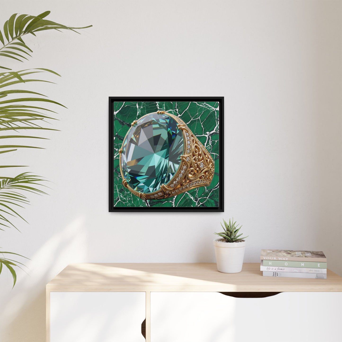 Veinwork Tourmaline Canvas