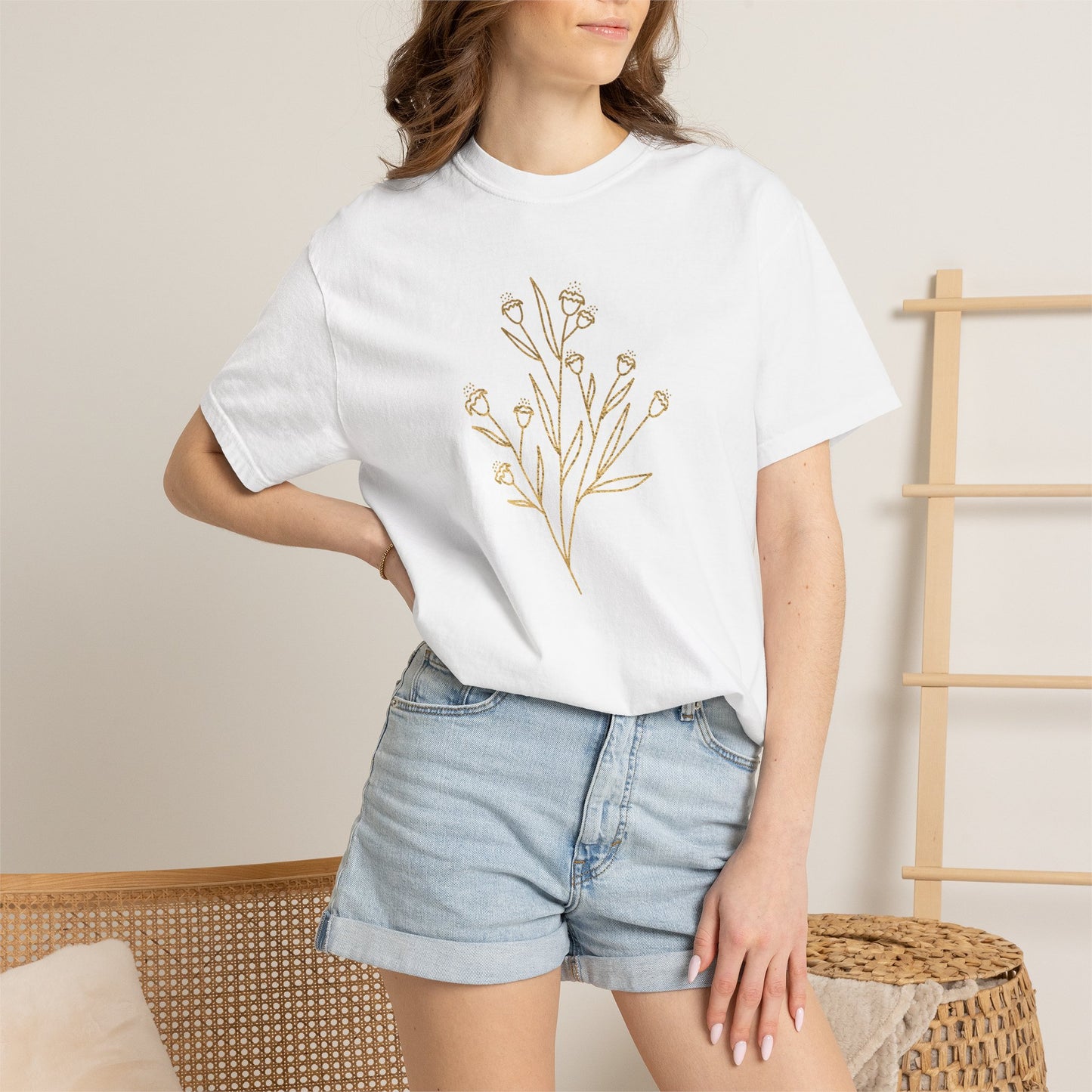 Minimal Wildflower T-Shirt