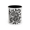 Monochrome Citrus Accent Mug