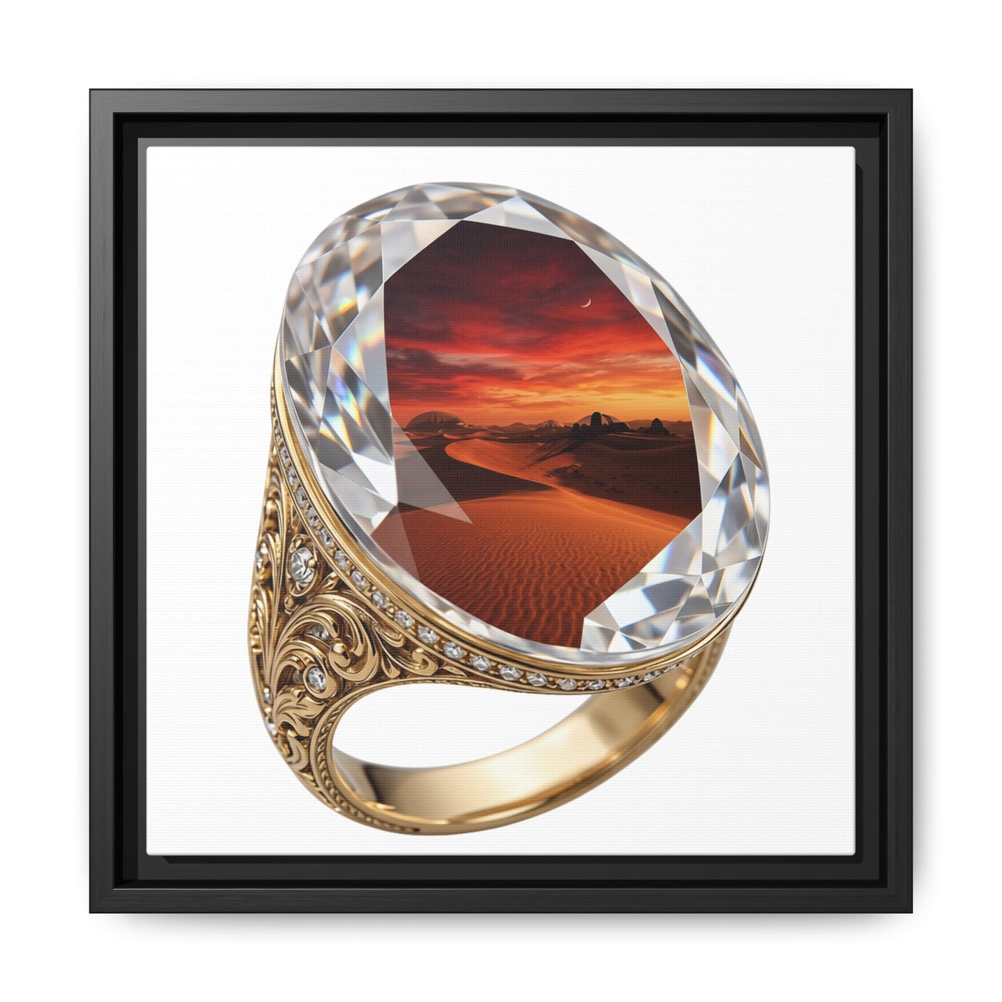 Crimson Horizon Signet Canvas
