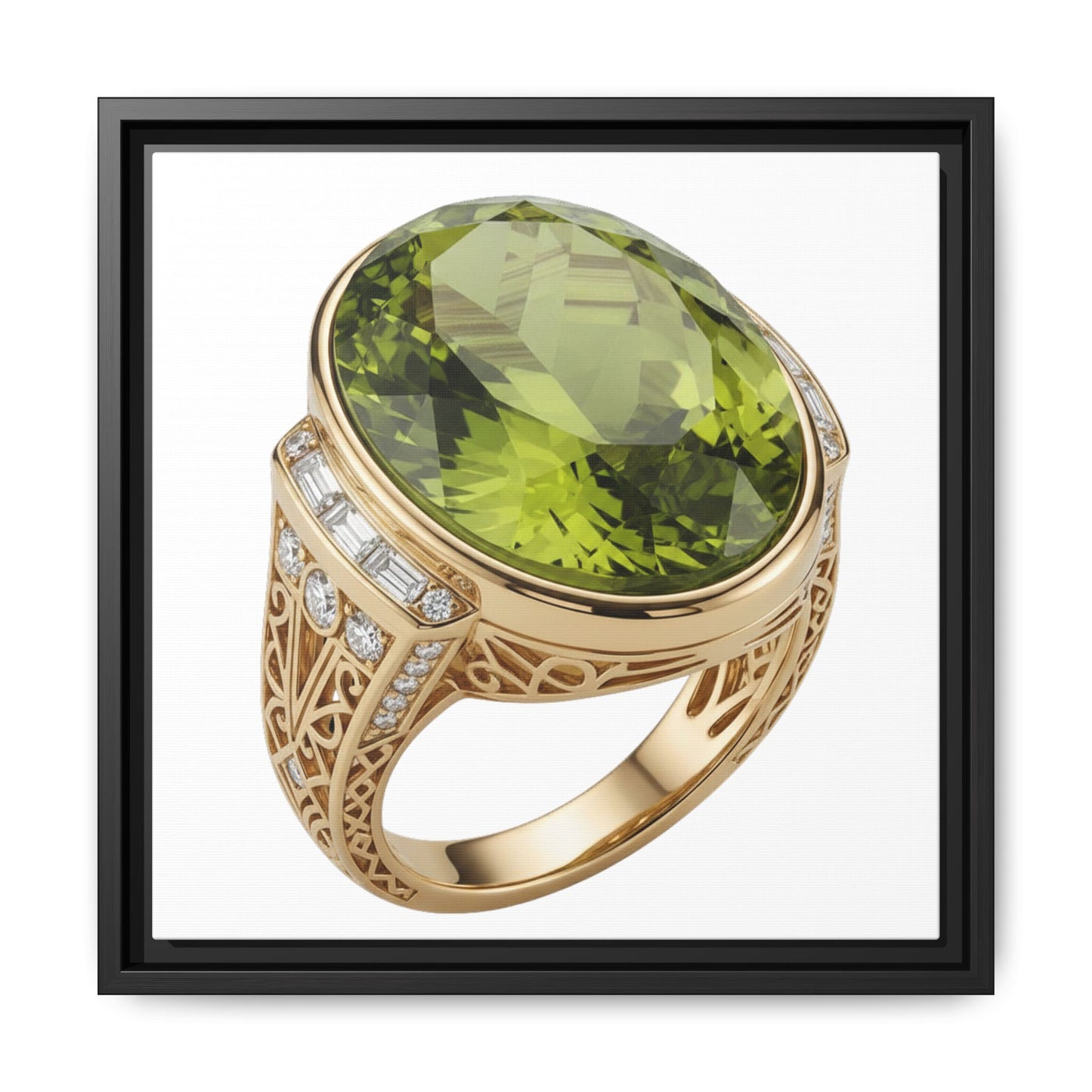 Verdant Oval Peridot Wall Art