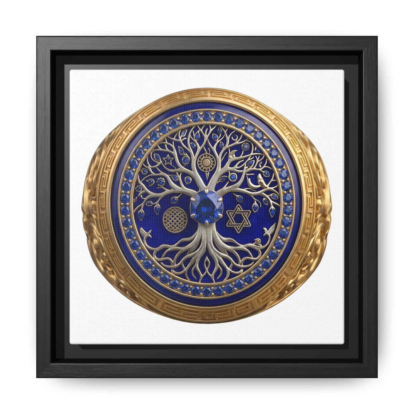 Sacred Tree Medallion Canvas Print