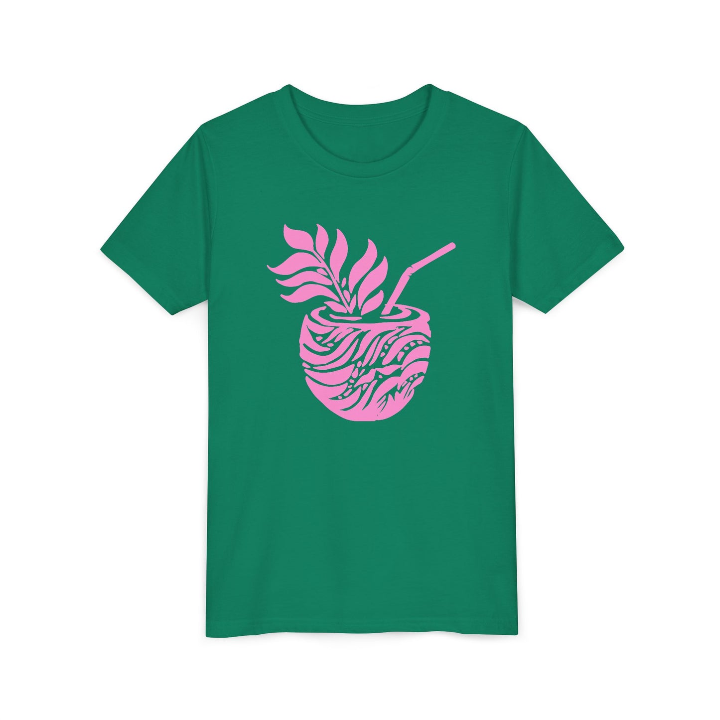 Youth Pink Aloha Drink Tee