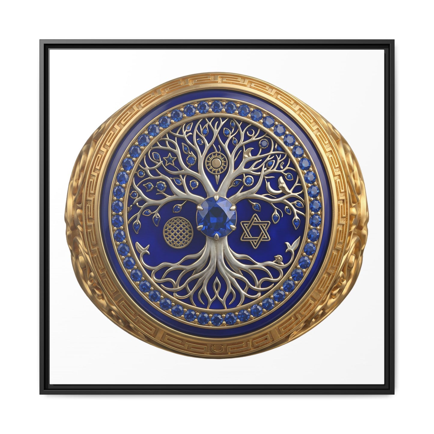 Sacred Tree Medallion Canvas Print