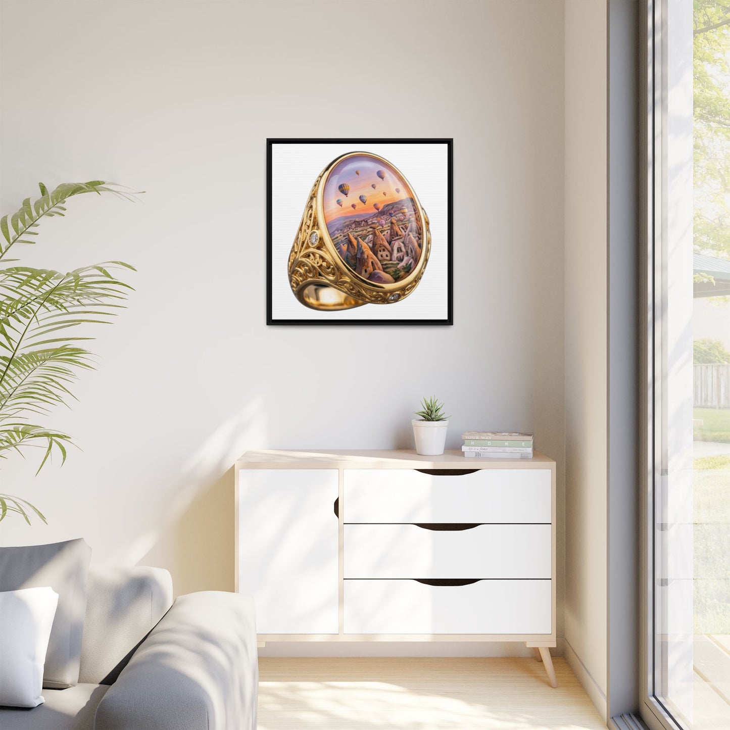 Sunset Village Signet Canvas