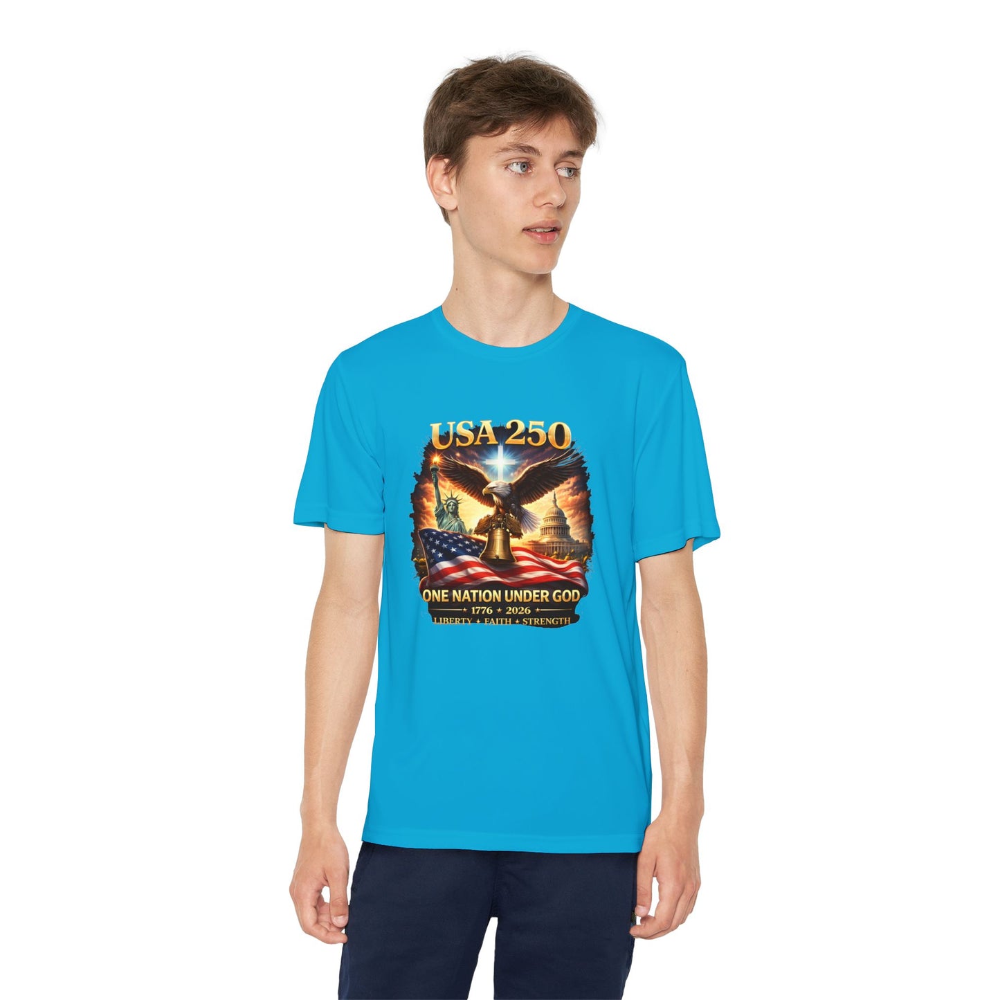 USA 250 Youth Patriotic Graphic Tee