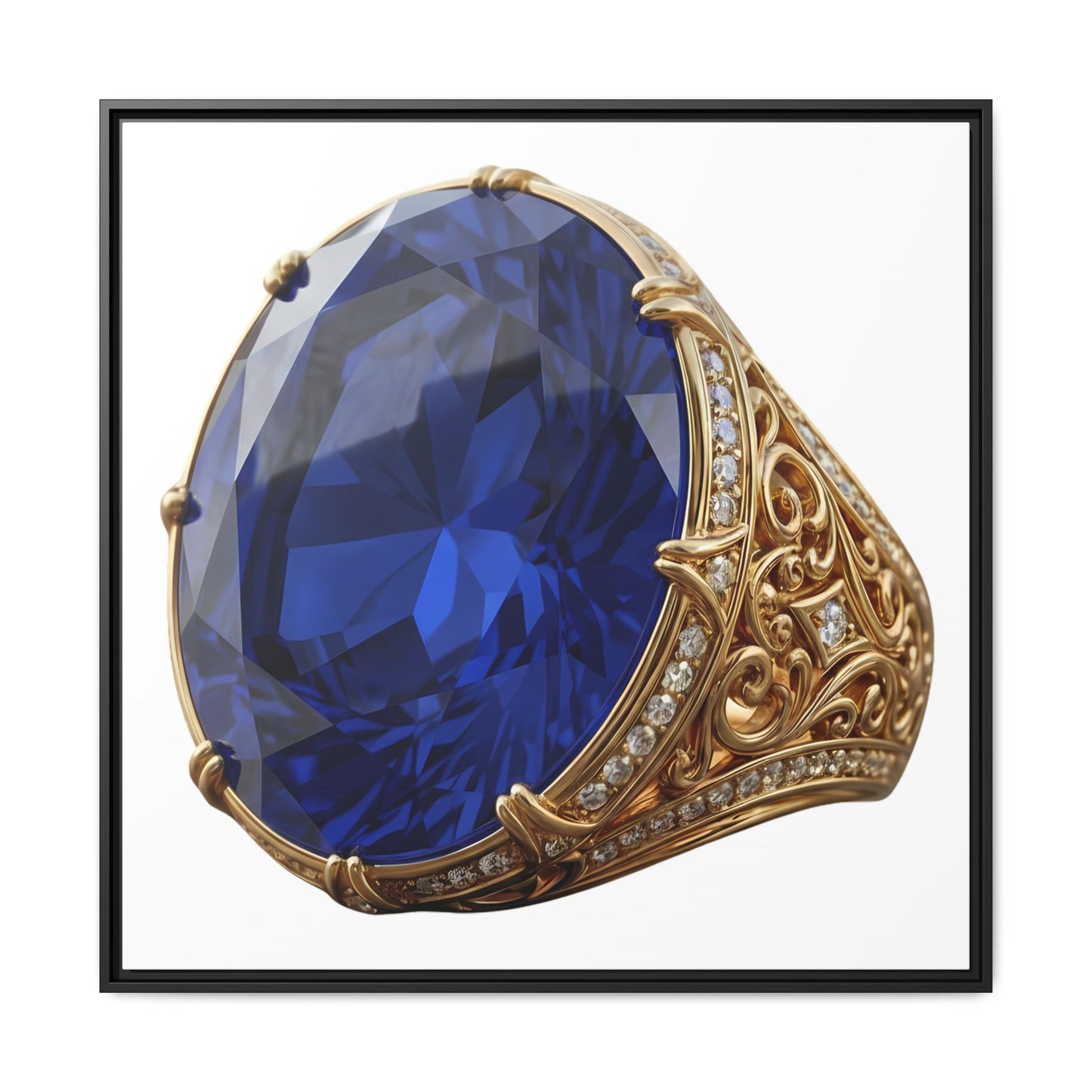 Blue Sapphire Signet Canvas Print