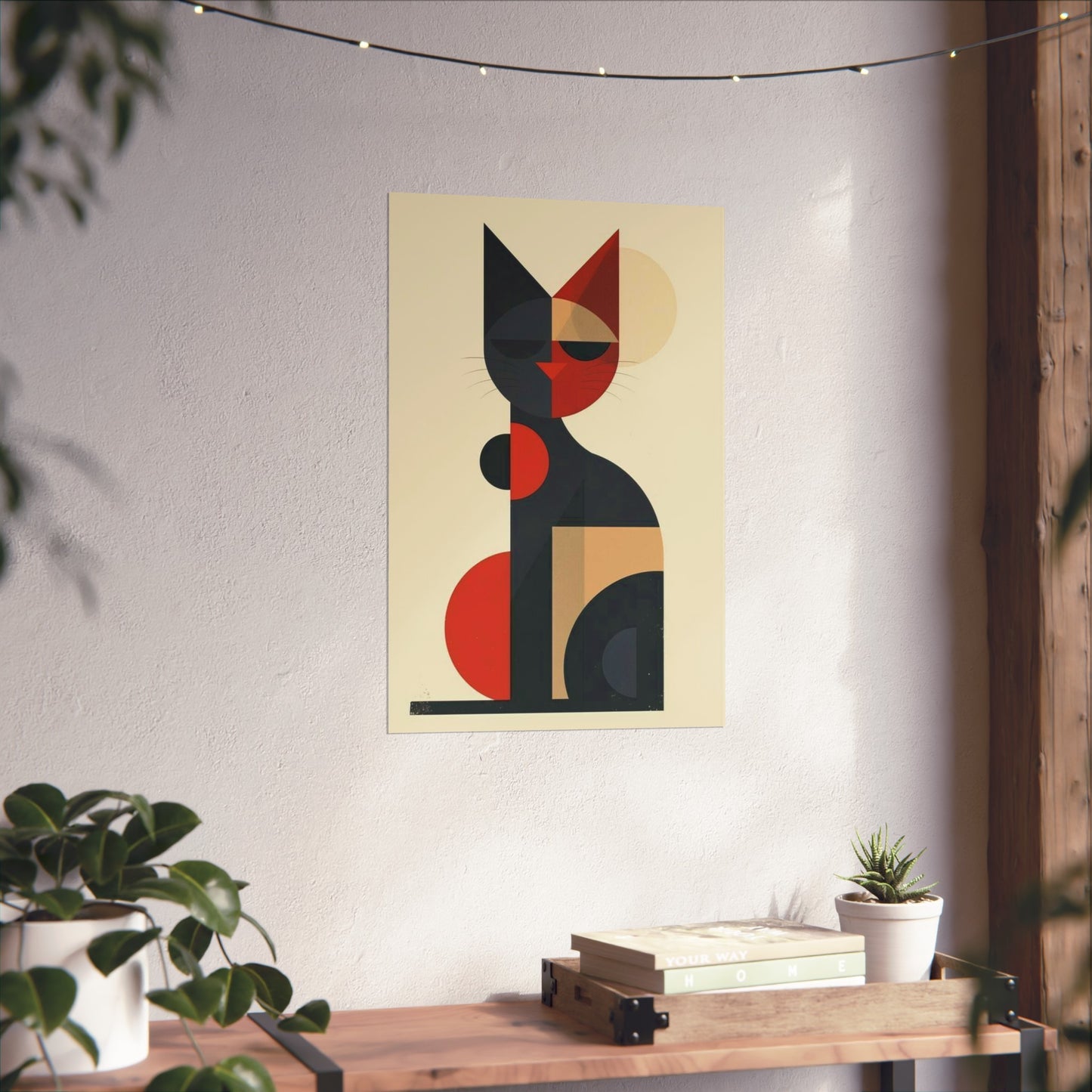 Architectural Feline Poster