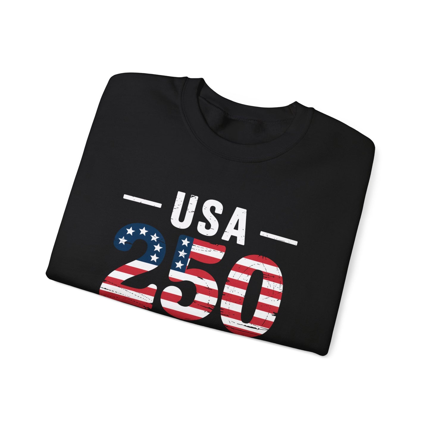 USA 250 Years Patriotic Crewneck Sweatshirt