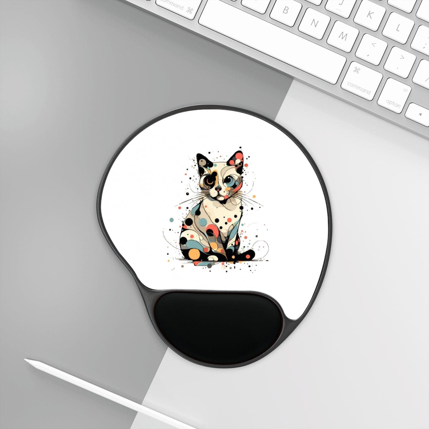 Speckled Whiskers Mouse Pad