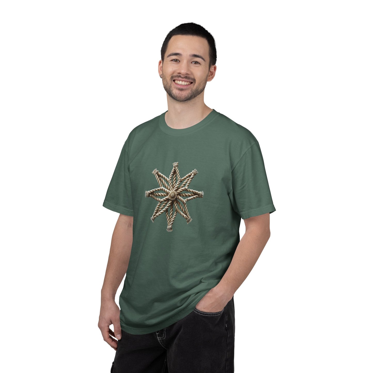 Eight-Point Rope Compass Men’s Cotton Tee