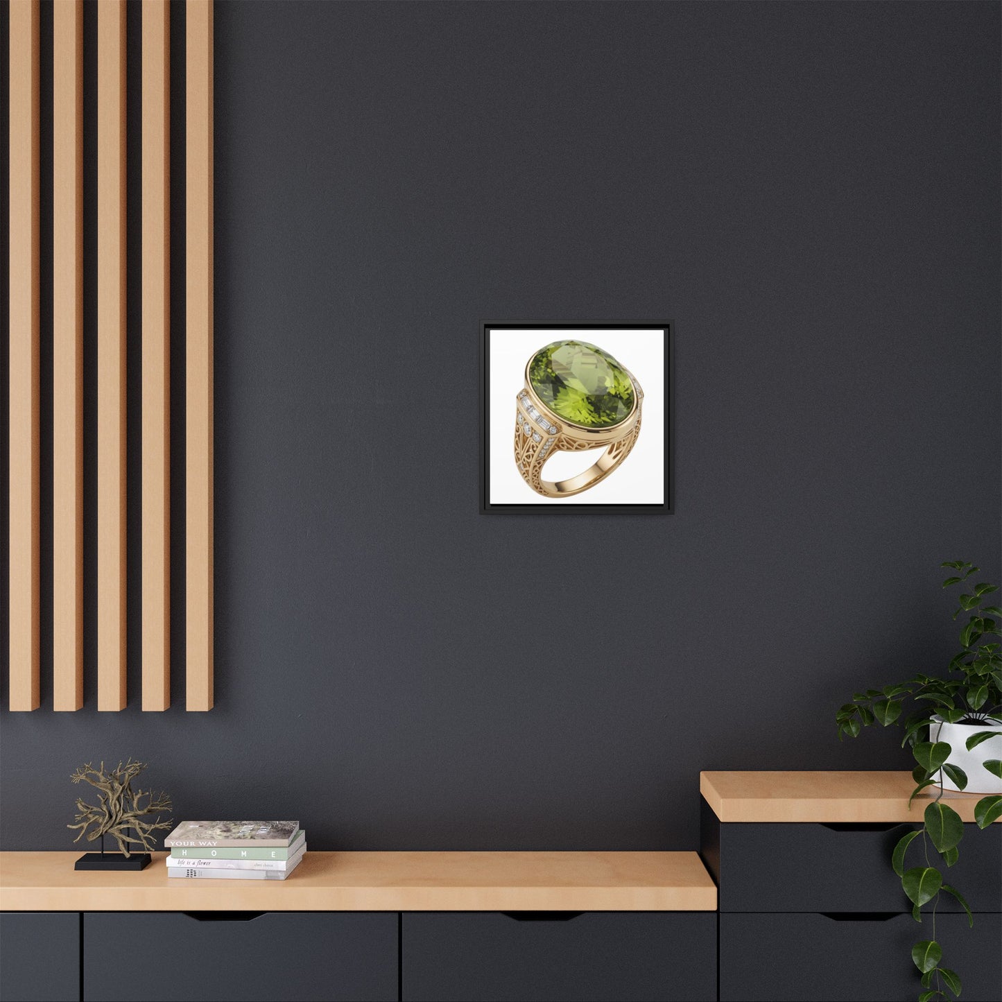 Verdant Oval Peridot Wall Art