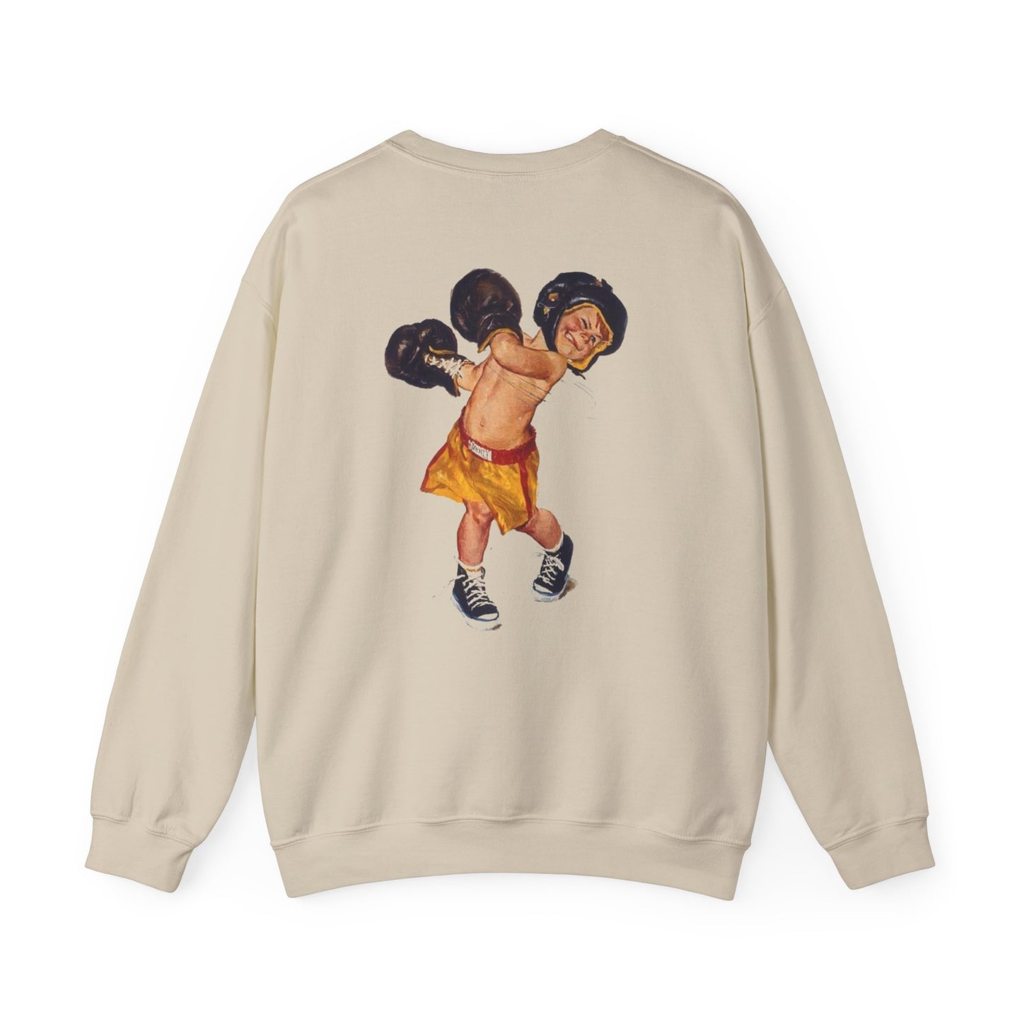 Boxing Kid Crewneck Sweatshirt