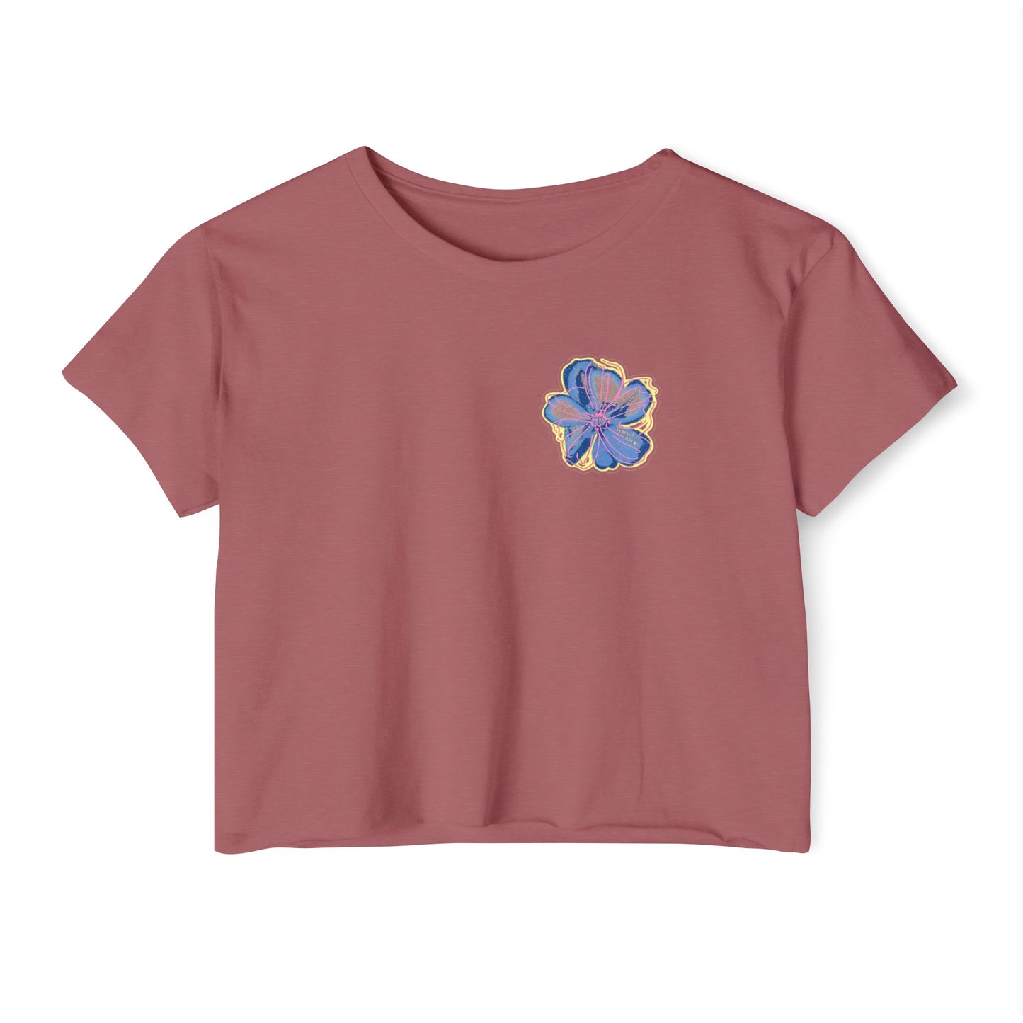 Floral Chest Graphic Boxy Tee