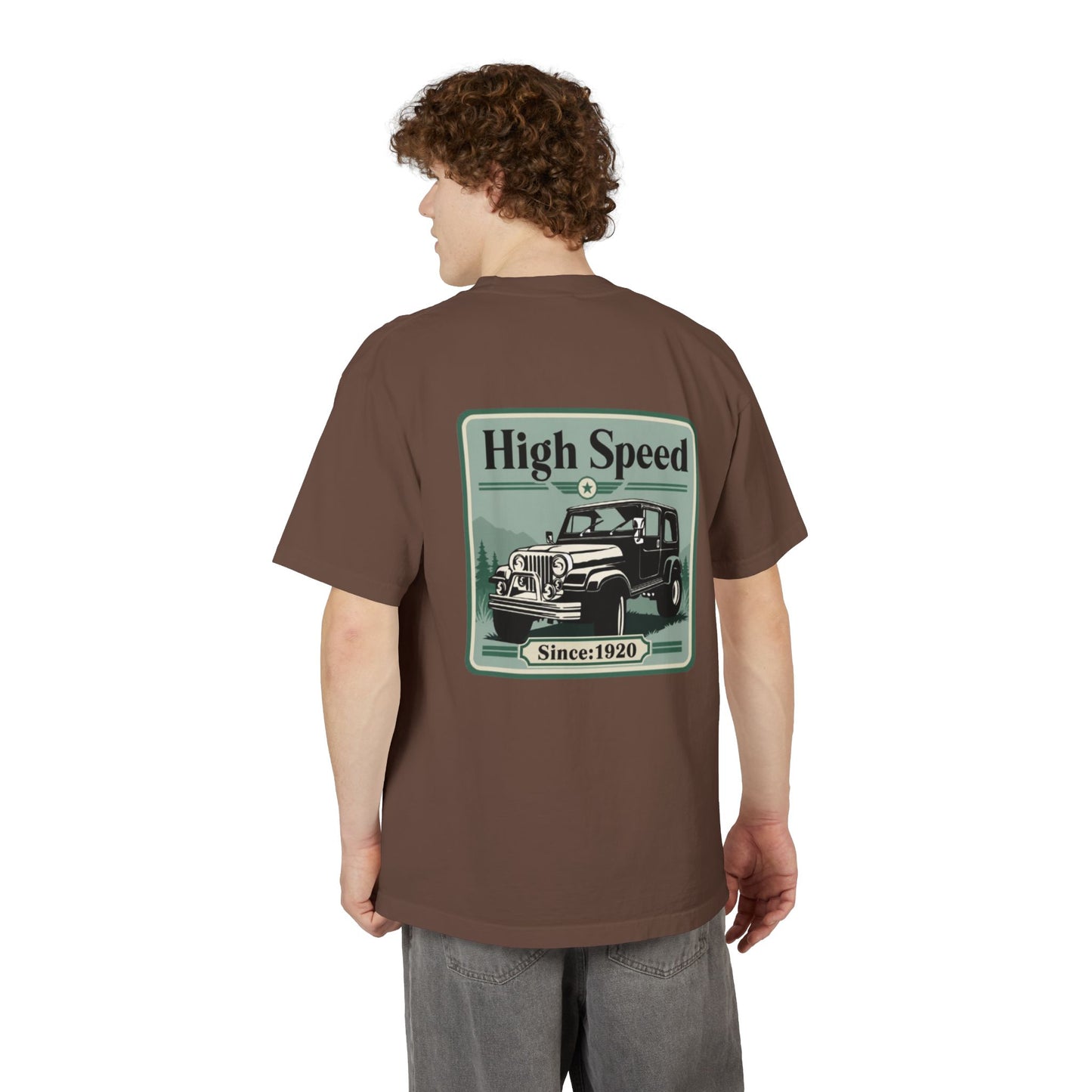 High Speed Vintage 4x4 Graphic Drop-Shoulder T-Shirt